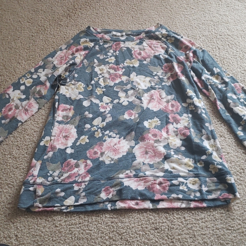 Floral long sleeve tee